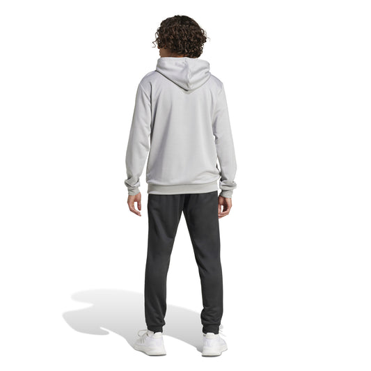 Adidas tuta felpa garzata m ft hd ts mgrigioh/nero/bianco