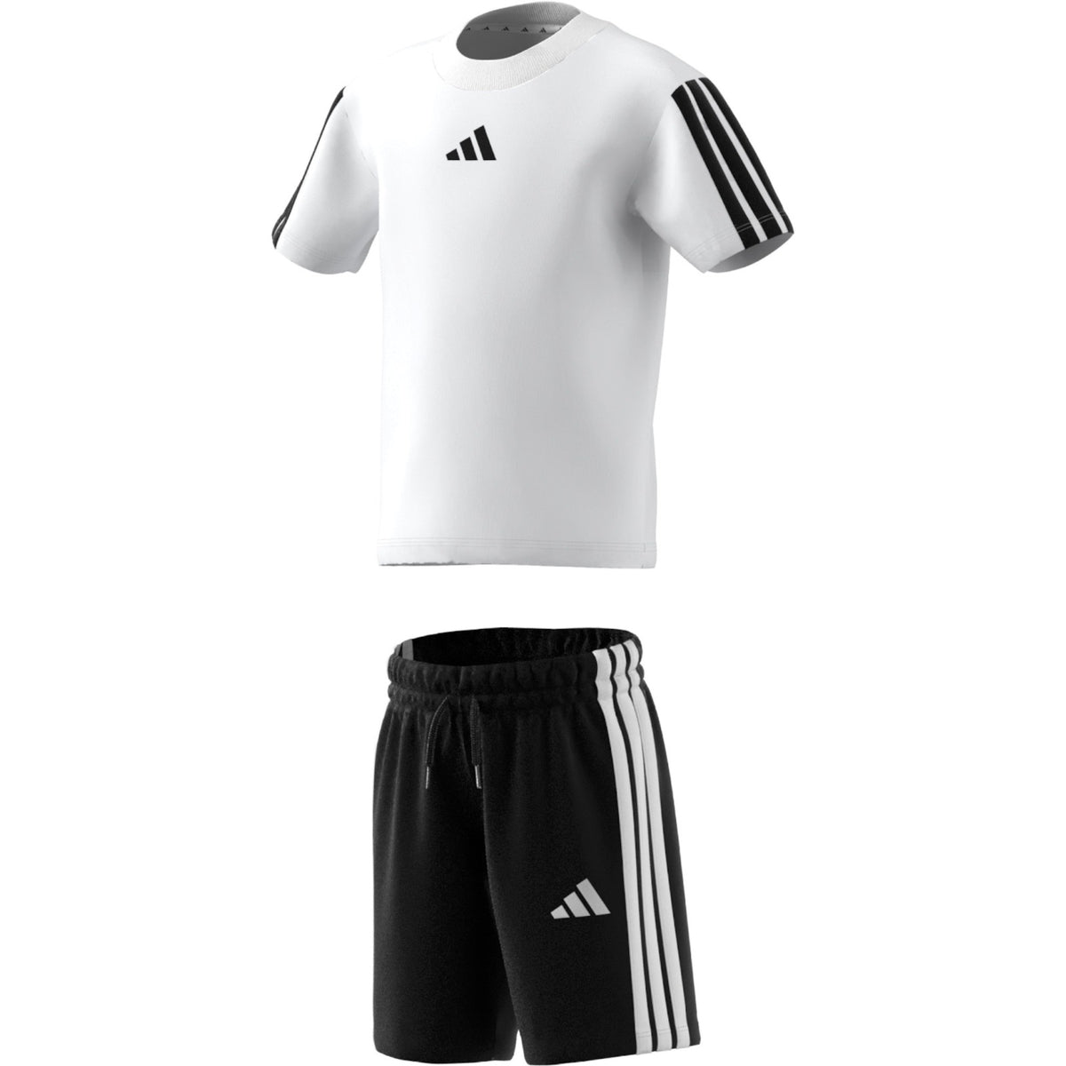 Adidas completo t-shirt bermuda 3 stripes