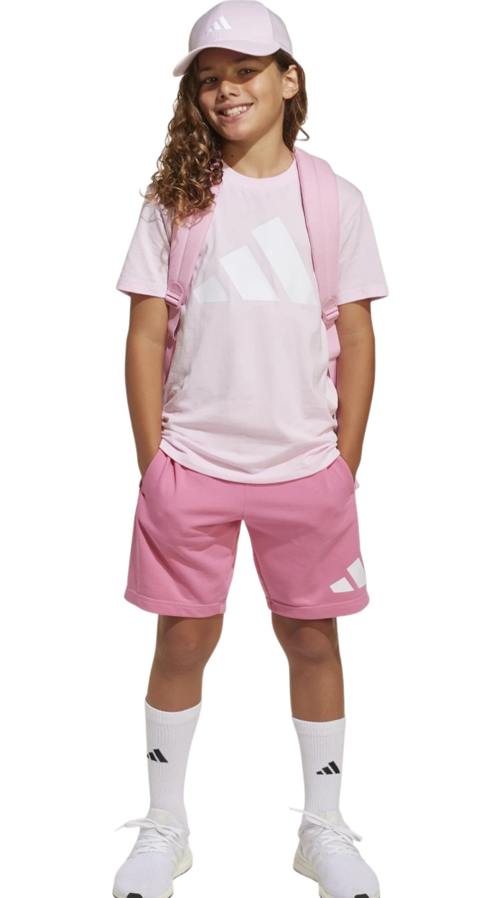 Adidas completo Girl j bl t-set clpink/white