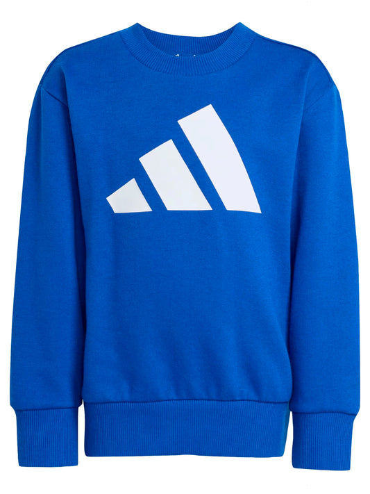 Adidas tuta giro collo lk bl fl jog royblu/white