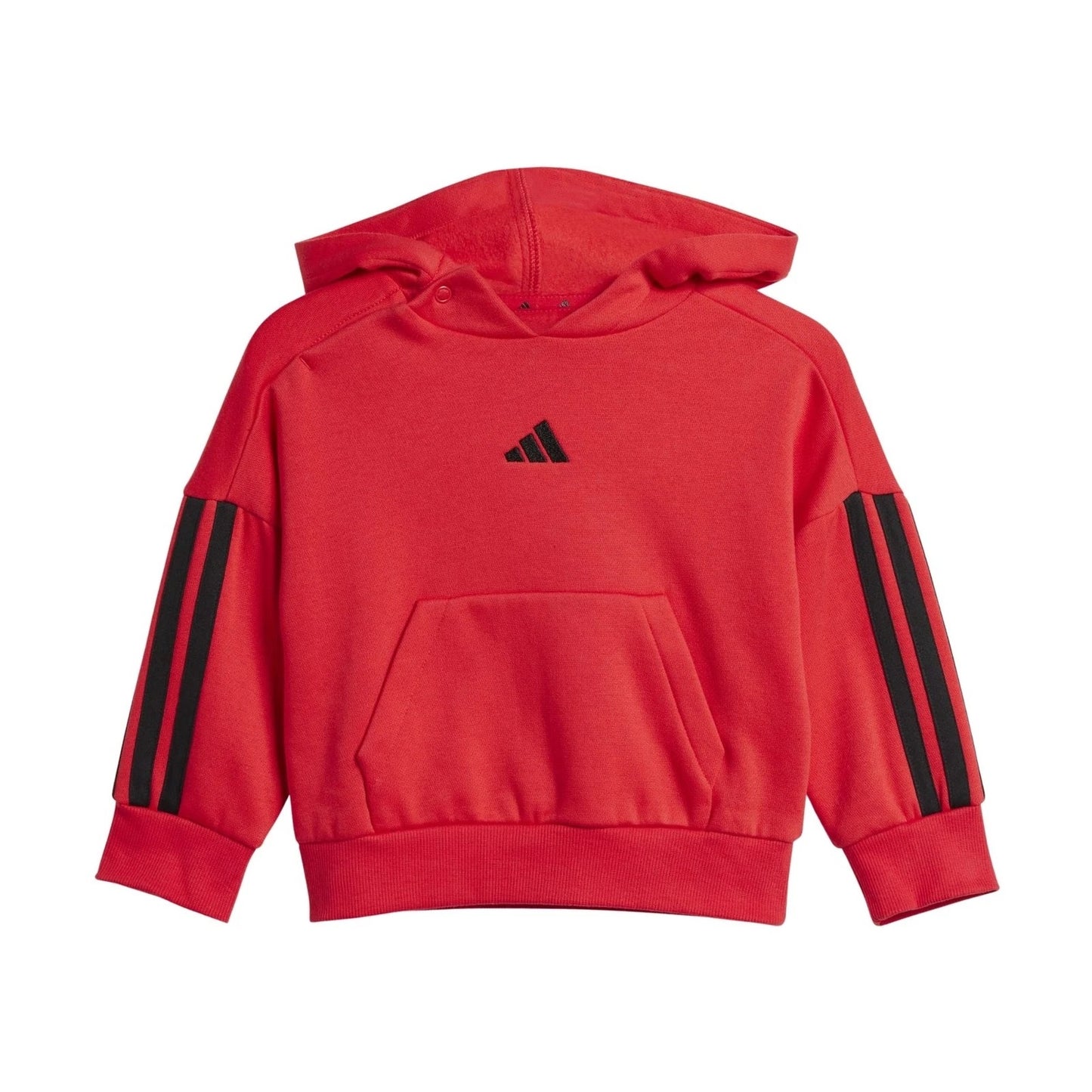 Adidas tuta giro cappuccio baby flc i 3s fl hd jog purrub/black