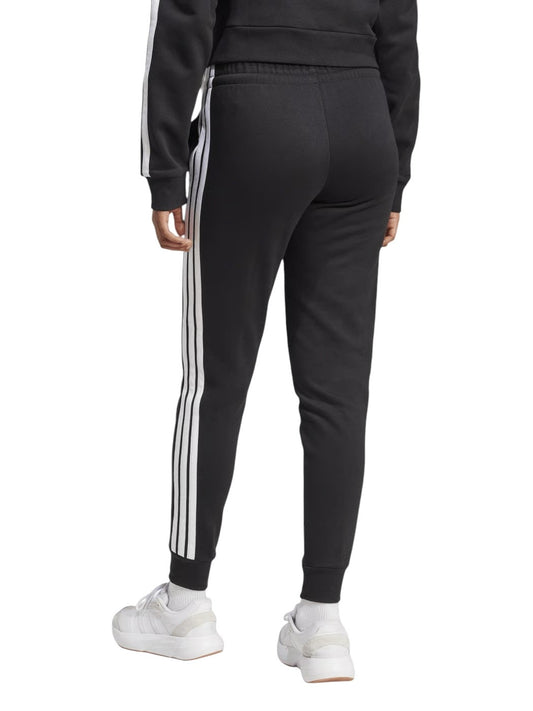 Adidas pantalone felpa con polsino w 3s fl sl pt black/white