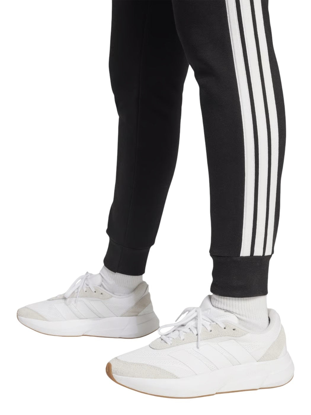 Adidas pantalone felpa con polsino w 3s fl sl pt black/white