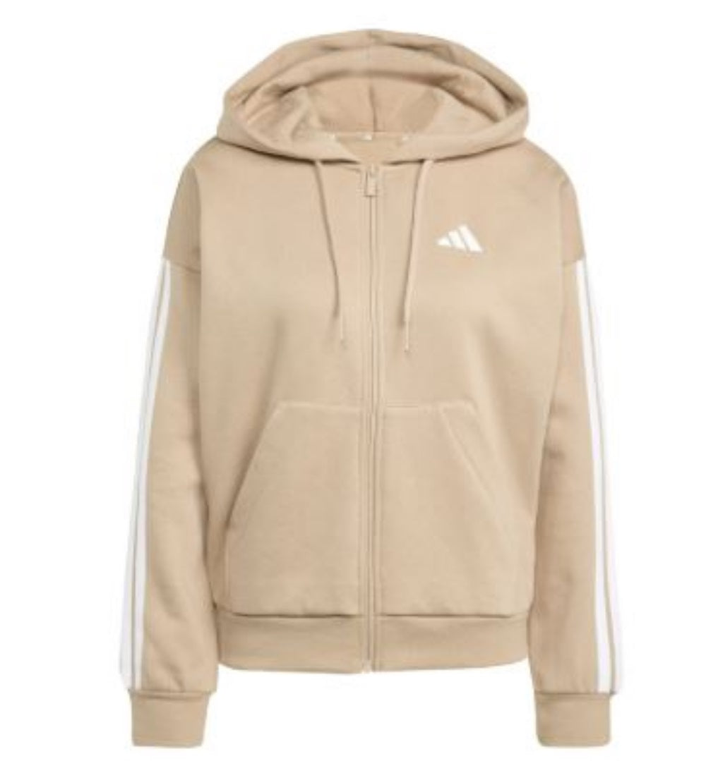 Adidas felpa zip lunga w 3s fl fz hd warsan/white