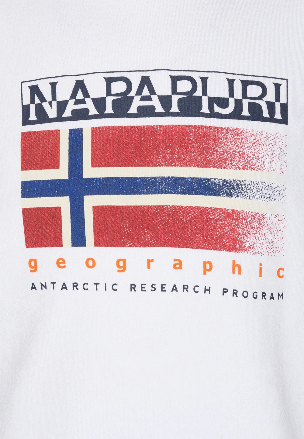 Napapijti felpa giro collo b-kreis c bright white 002