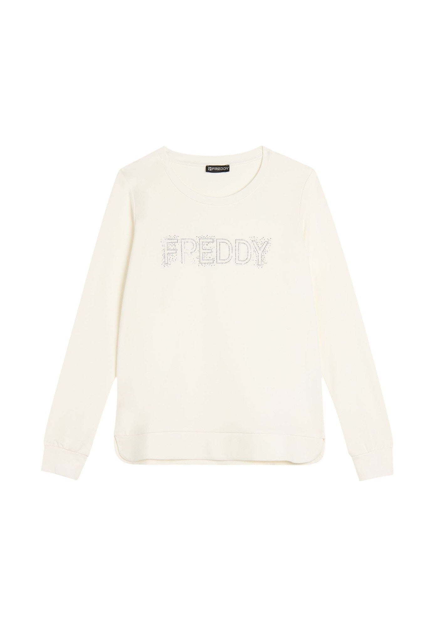 FREDDY Felpa girocollo con Logo in Strass