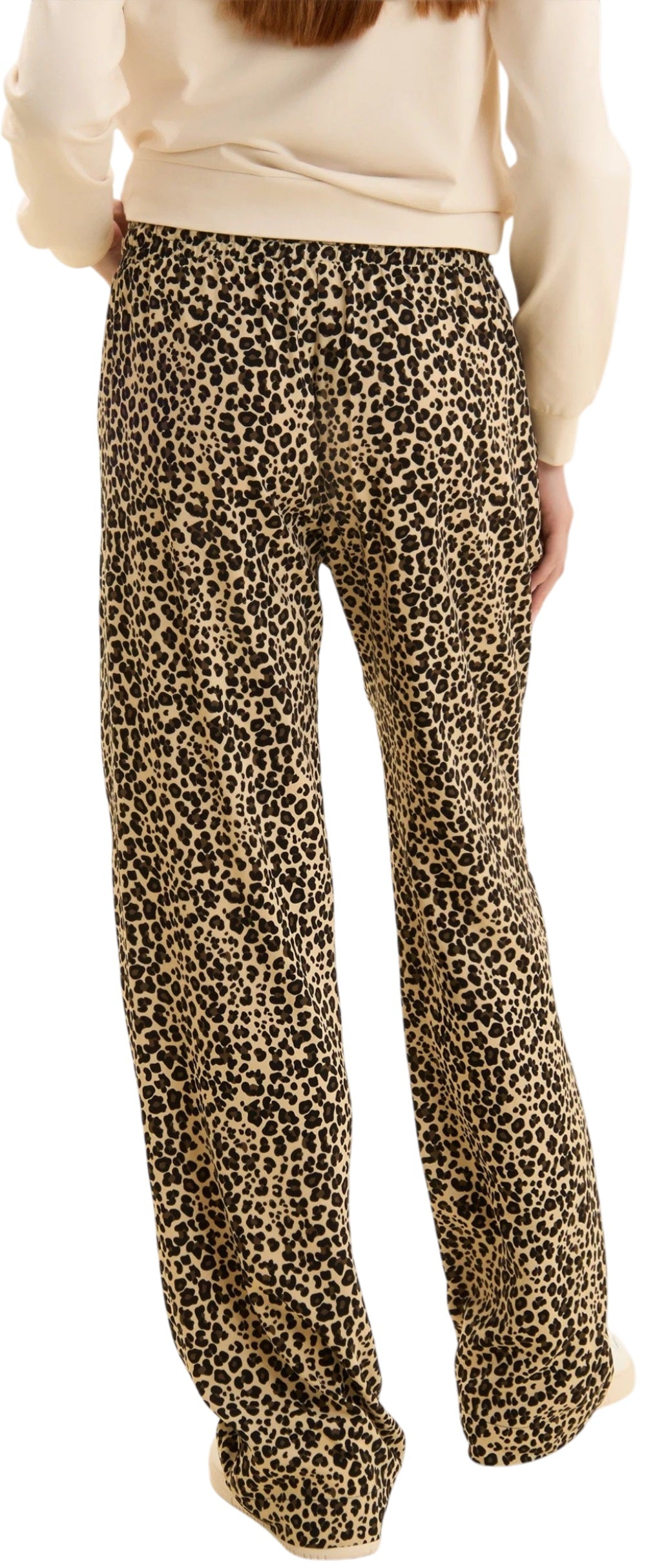 Freddy Pantaloni wide leg in viscosa fantasia animalier