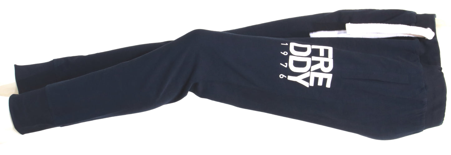 Pantalone jersy con polsino e scritta Freddy