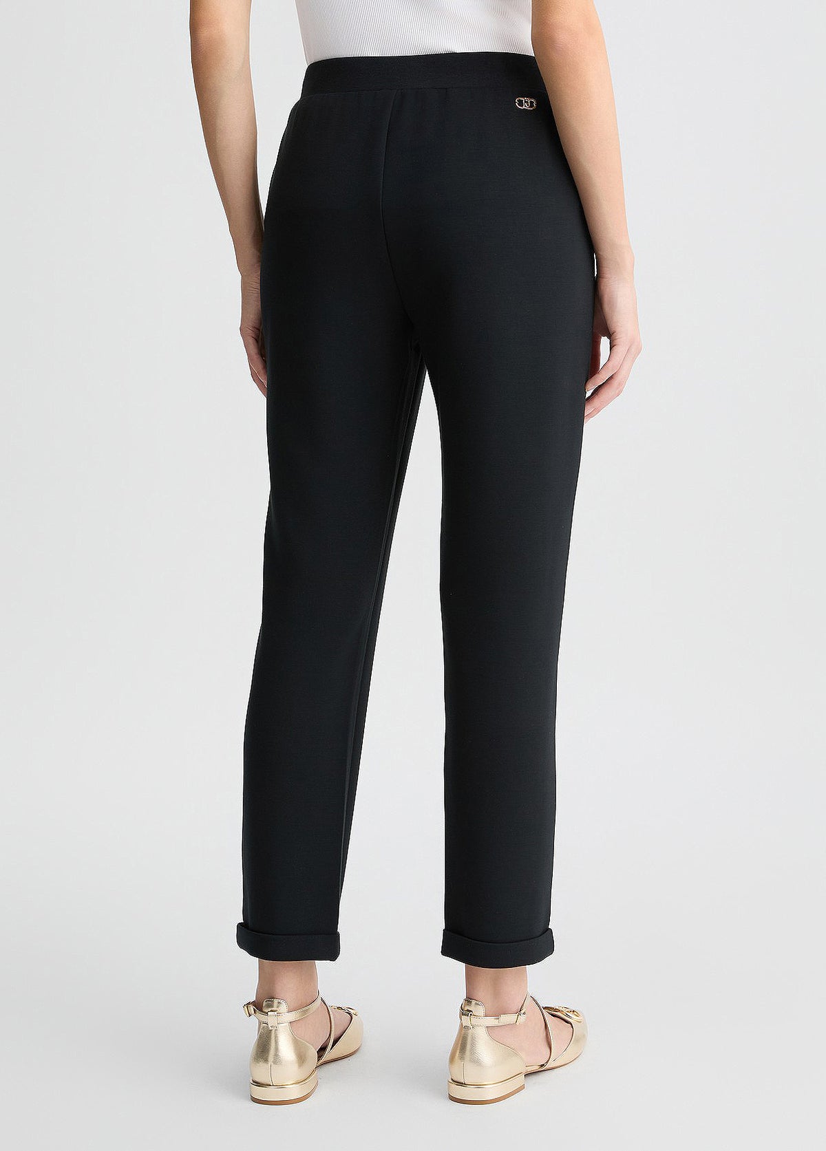 Liu-jo pantalone felpa aperto con piega