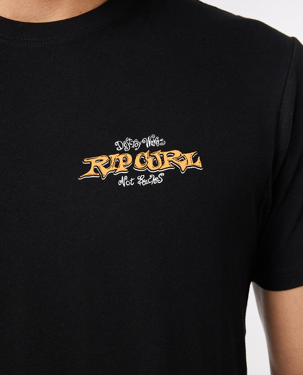 Rip Curl t-shirt con stampa dietro vintage slash