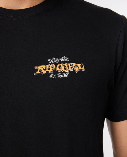 Rip Curl t-shirt con stampa dietro vintage slash