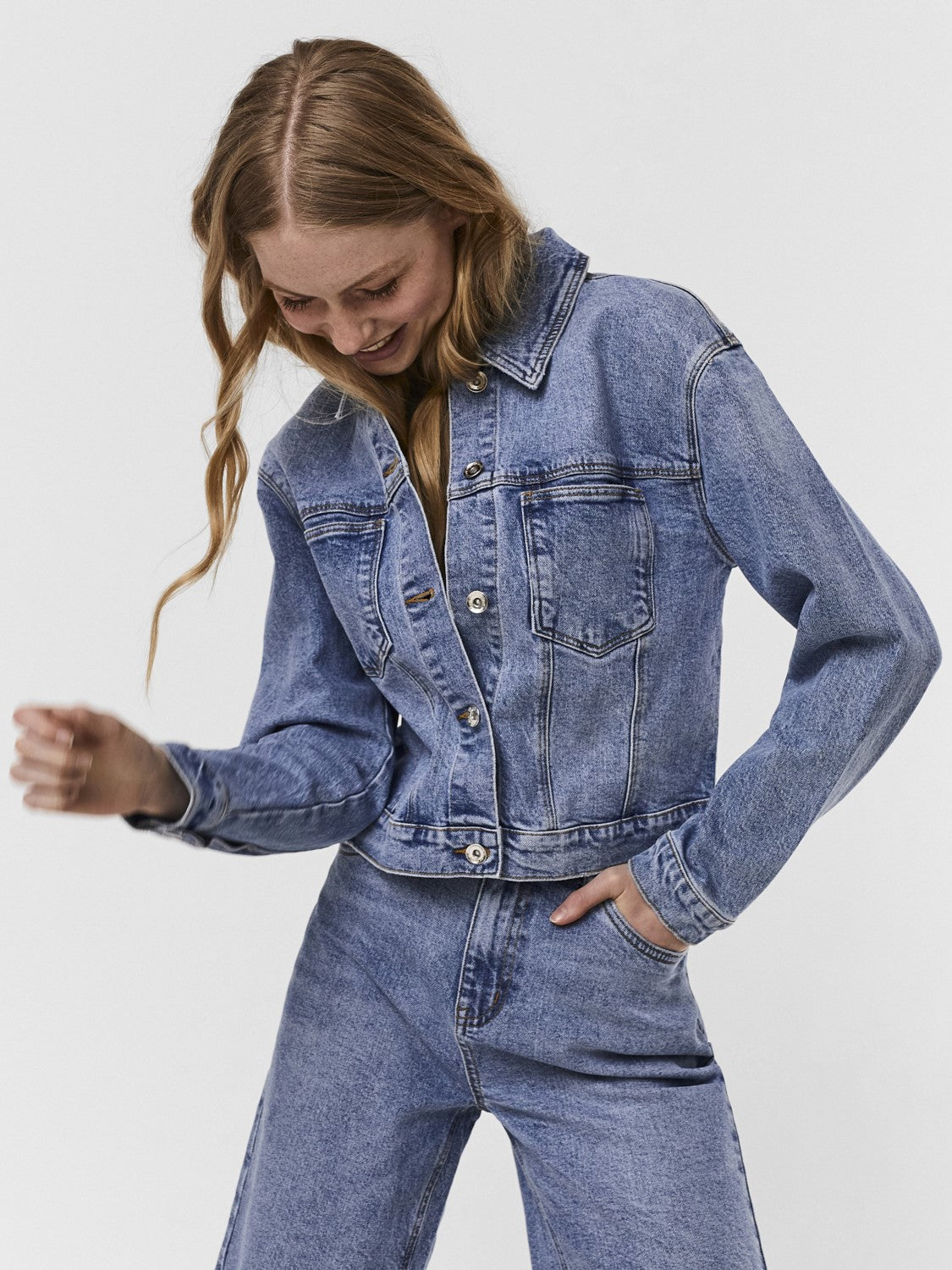 VERO MODA giubbino vmbrenda ls denim jacket mix ga noos gu384
