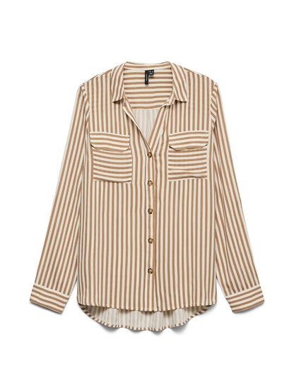 Vero Moda camicia m/l donna  bumpy l/s shirt new wvn noos