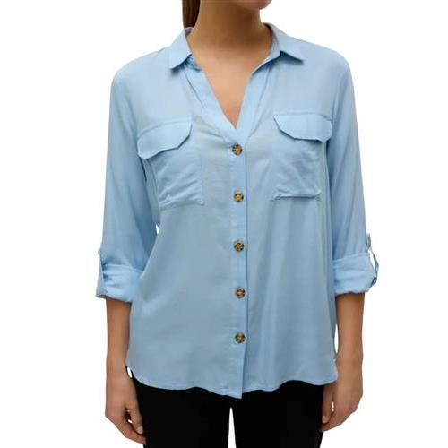 Vero moda camicia donna  vmbumpy l/s shirt new wvn ga
noos