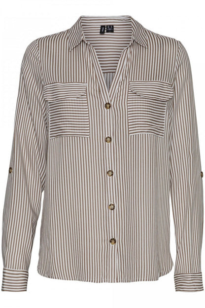 Vero Moda camicia m/l donna  bumpy l/s shirt new wvn noos