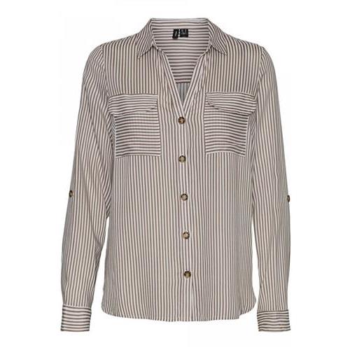 Vero Moda camicia m/l donna  bumpy l/s shirt new wvn noos