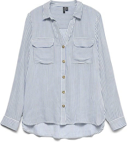 Vero Moda camicia m/l donna  bumpy l/s shirt new wvn noos