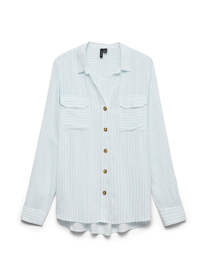 Vero Moda camicia m/l donna  bumpy l/s shirt new wvn noos