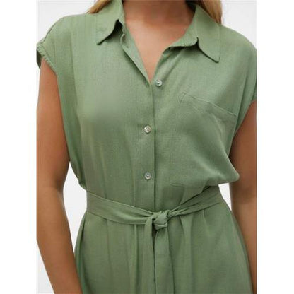 Vero moda abito in lino  mymilo  lungo