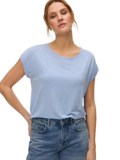 Vero moda t-shirt giro collo ava plain ss top jrs noos
