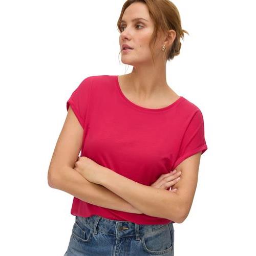Vero moda t-shirt giro collo ava plain ss top jrs noos