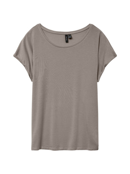 Vero moda t-shirt in viscosa mava plain ss top ga jrs noos