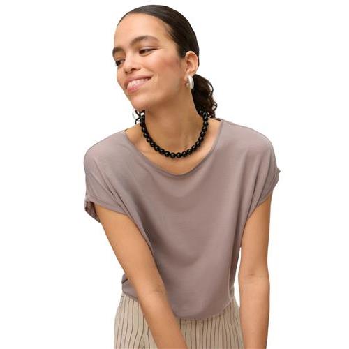 Vero moda t-shirt in viscosa mava plain ss top ga jrs noos