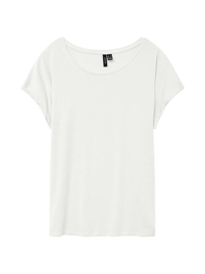 Vero moda t-shirt in viscosa mava plain ss top ga jrs noos
