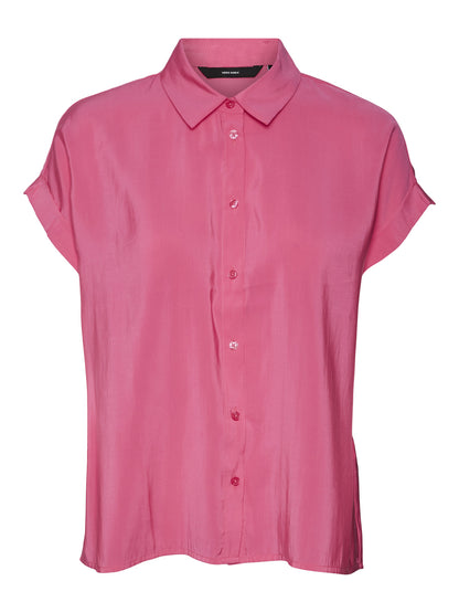 Vero moda camicia m/m vmgrace ss shirt wvn ga