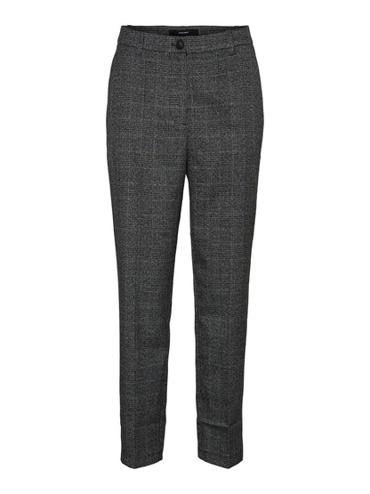 Vero moda pantalone donna a quadri tapered vmmila hr