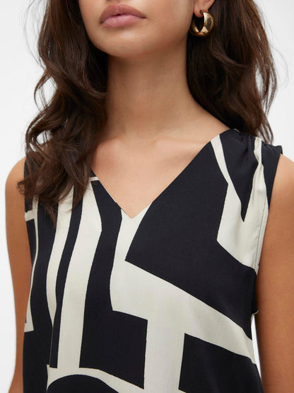 Vero moda canotta vmeasy joy s/l v-neck top wvn ga