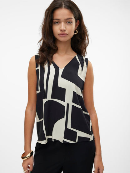 Vero moda canotta vmeasy joy s/l v-neck top wvn ga