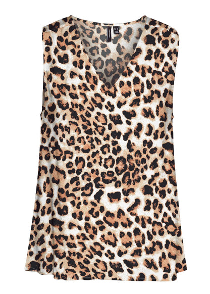 Vero moda t-shirt fantasia floreale vmeasy joy s/l v-neck top wvn ga