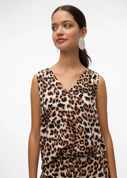 Vero moda t-shirt fantasia floreale vmeasy joy s/l v-neck top wvn ga