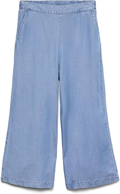 Vero moda pantalone vmbree mr wide tencel culotte ga noosjjosie hw culotte pant wvn ga