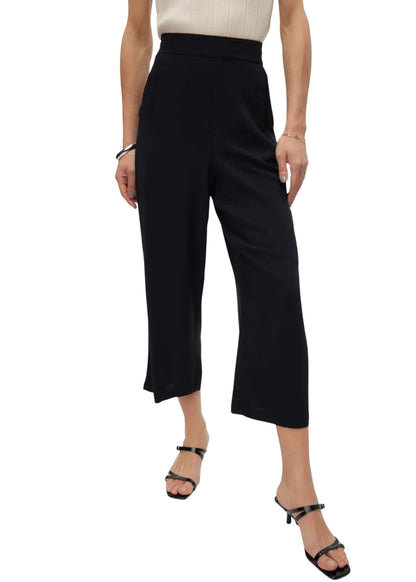 Vero moda pantalone morbidi al polpaccio vmeasy joy hw culotte pants