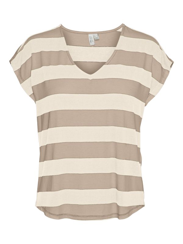 Vero moda t-shirt collo a V vmkaisa s/s v-neck