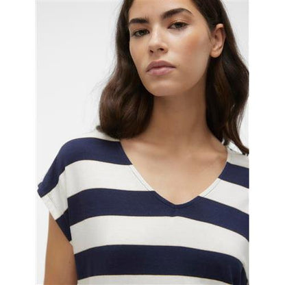 Vero moda t-shirt collo a V vmkaisa s/s v-neck
