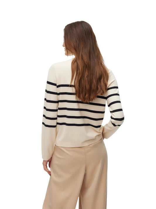 Vero Moda maglia giro collo a righe vmfavodona coated jacket noos