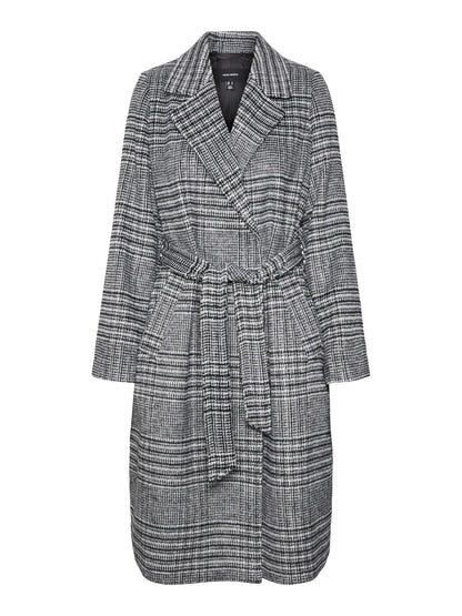 Vero Moda cappotto donna  vmluck long check coat boo