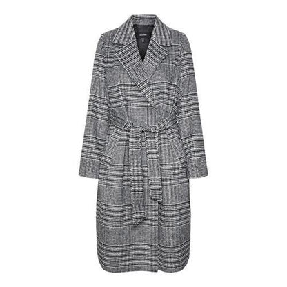 Vero Moda cappotto donna  vmluck long check coat boo