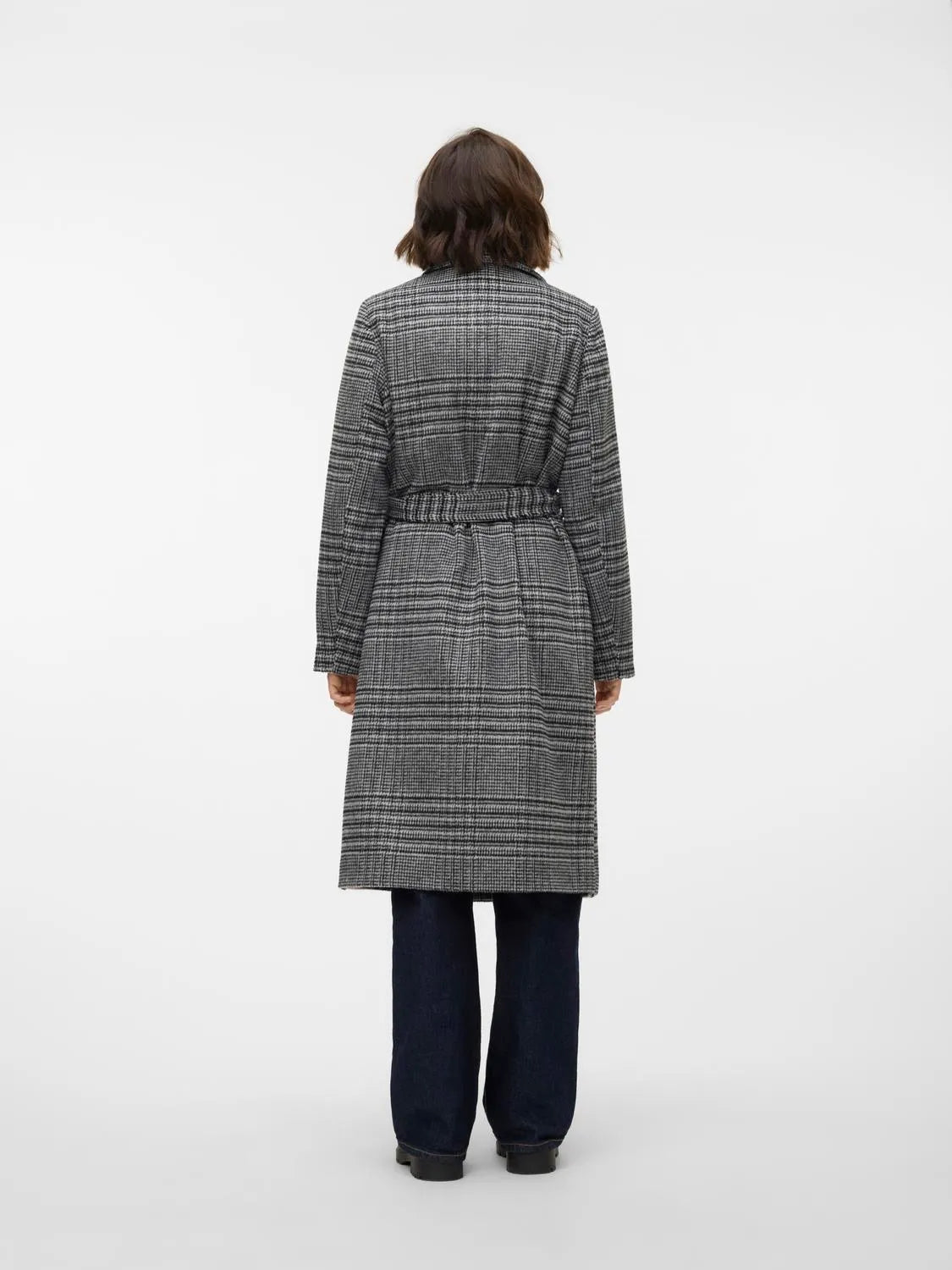 Vero Moda cappotto donna  vmluck long check coat boo