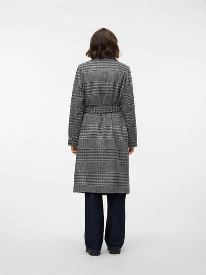 Vero Moda cappotto donna  vmluck long check coat boo