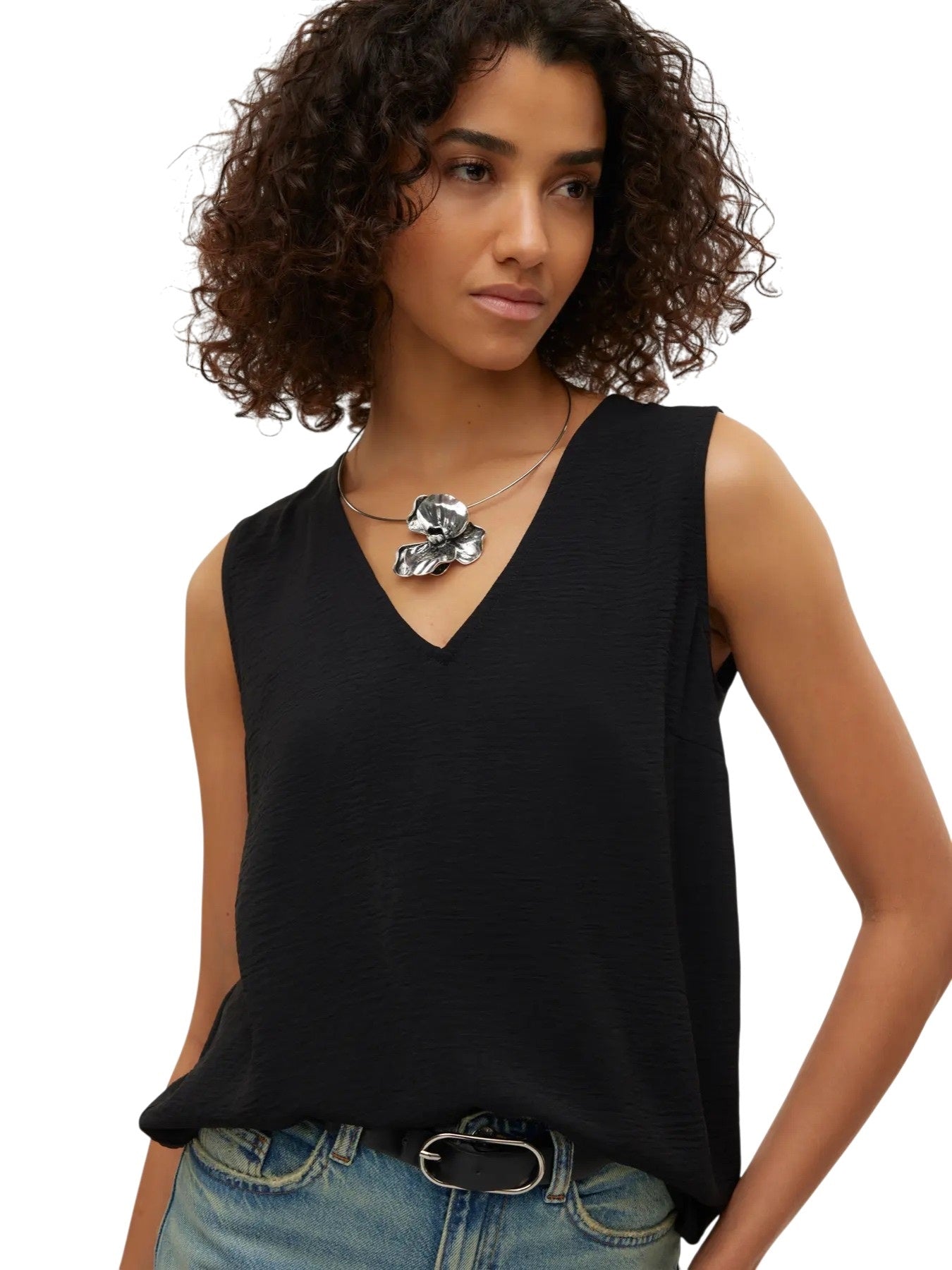 Vero Moda canotta mod. malva s/l v-neck top wvn noos