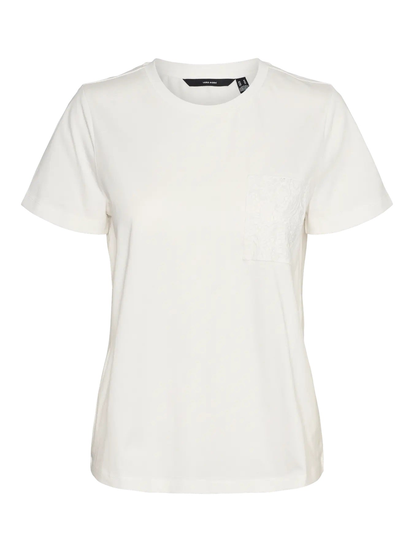 Vero Moda t-shirt vmhanne francis ss top snow w chest