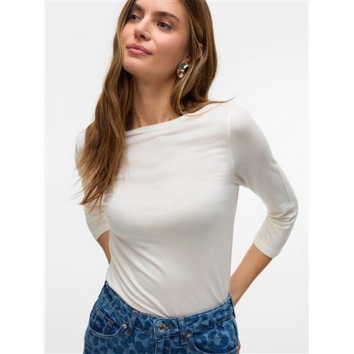 Vero moda t-shirt m/l  vmfiona 3/4 boatneck top vma
noos