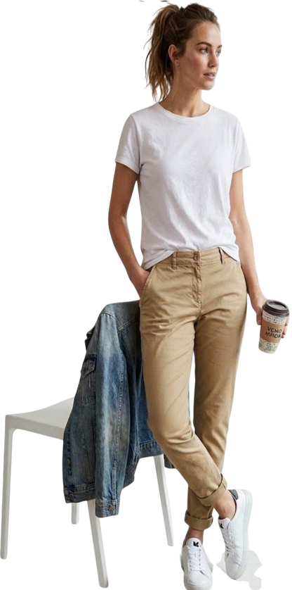 Vero moda pantaloni donna vmfederica mw chino pants