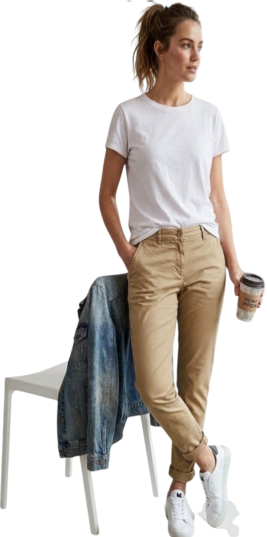 Vero moda pantaloni donna vmfederica mw chino pants