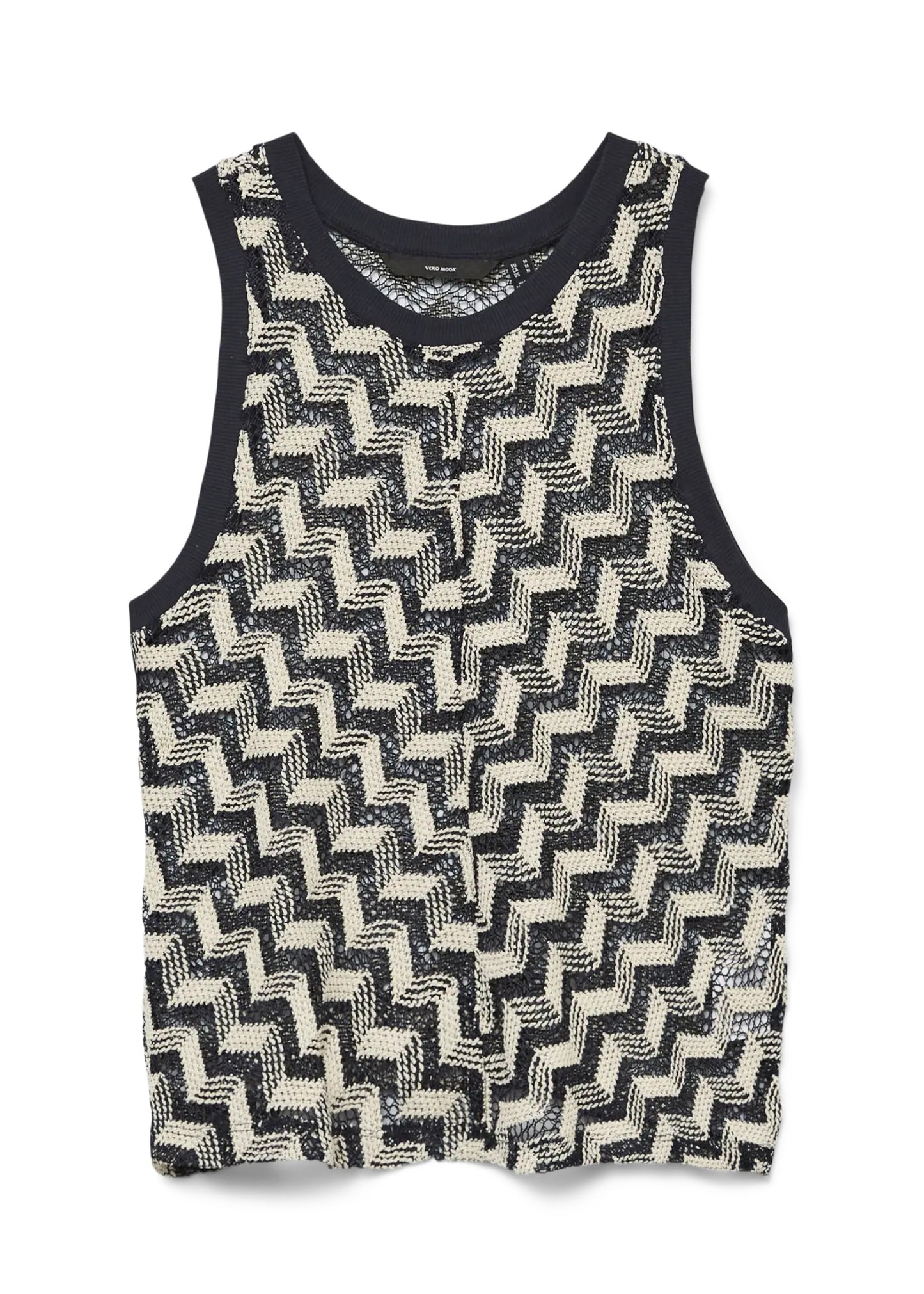 Vero moda canotta in filo vmtikka sl crochet top jrs ga