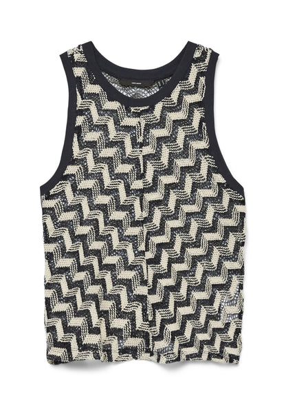 Vero moda canotta in filo vmtikka sl crochet top jrs ga